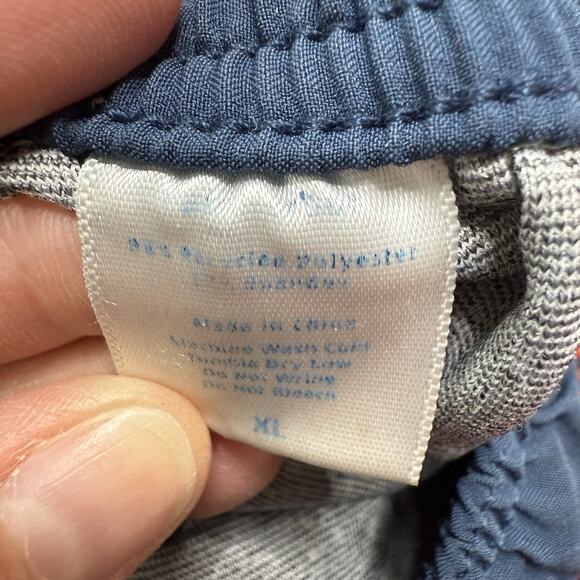 Fair Harbor Swim Shorts Men Size XL Red Geometric Print Trunks Board Suit Lined - Picture 9 of 13